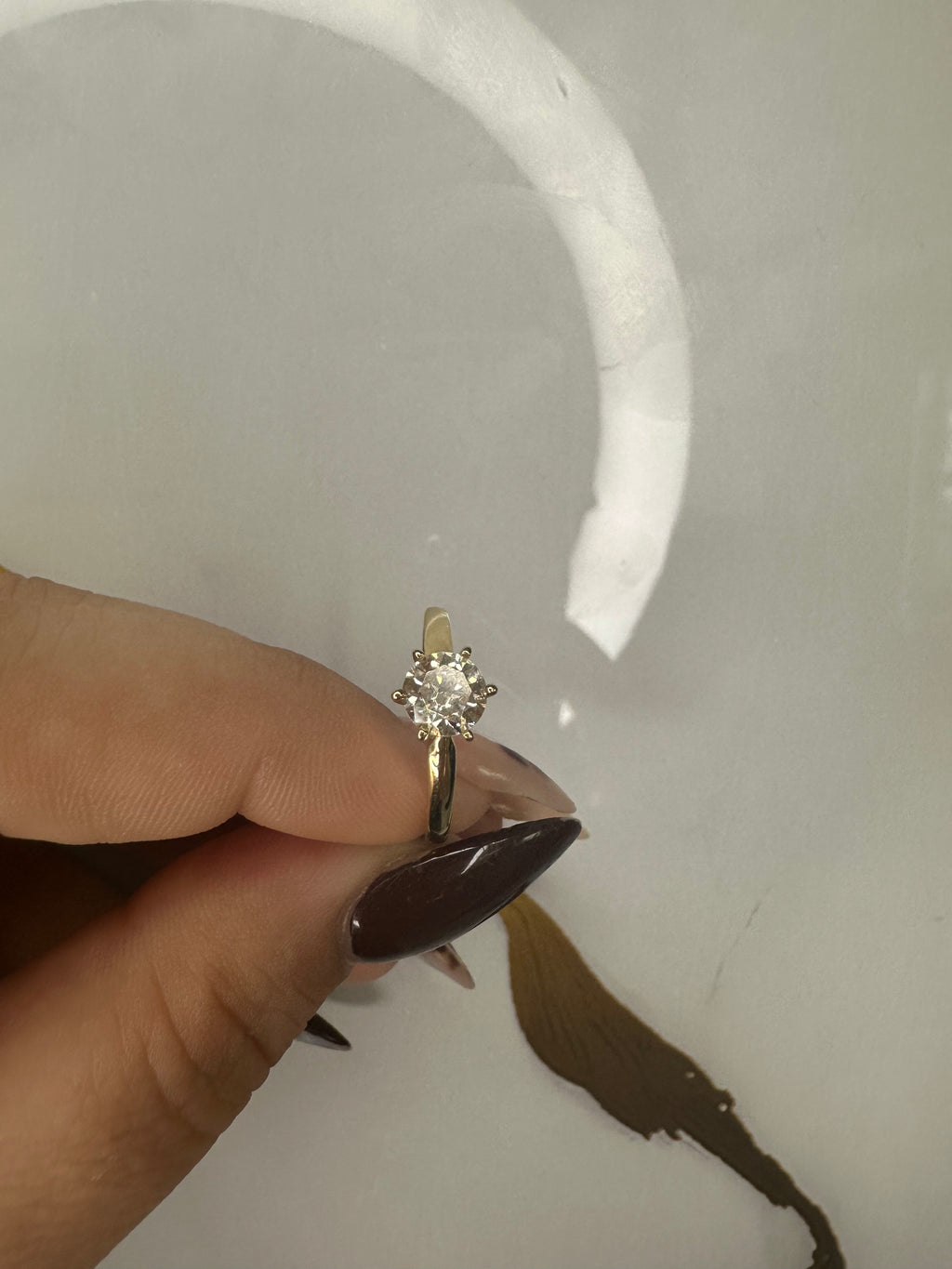 Anillo de Matrimonio o Compromiso Oro 10K - Talla 7