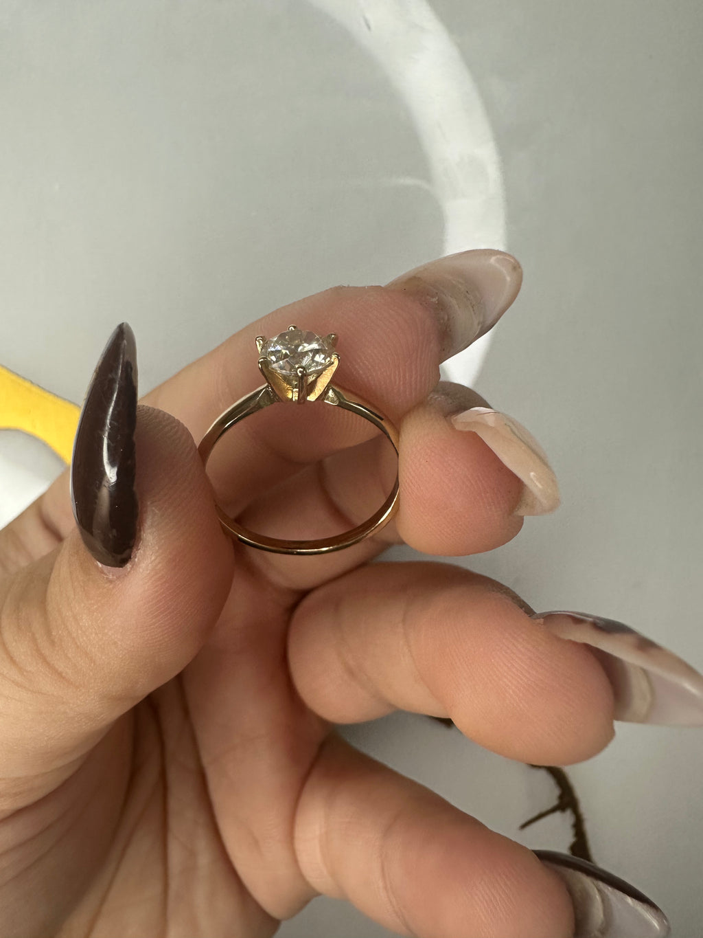 Anillo de Matrimonio o Compromiso Oro 10K - Talla 7