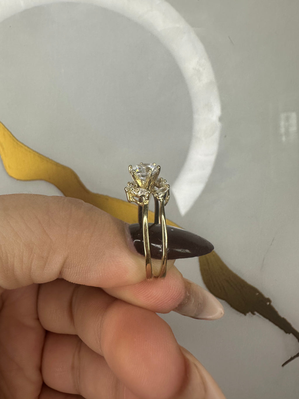 Anillo de Compromiso o Matrimonio en Oro 10K – Talla 8