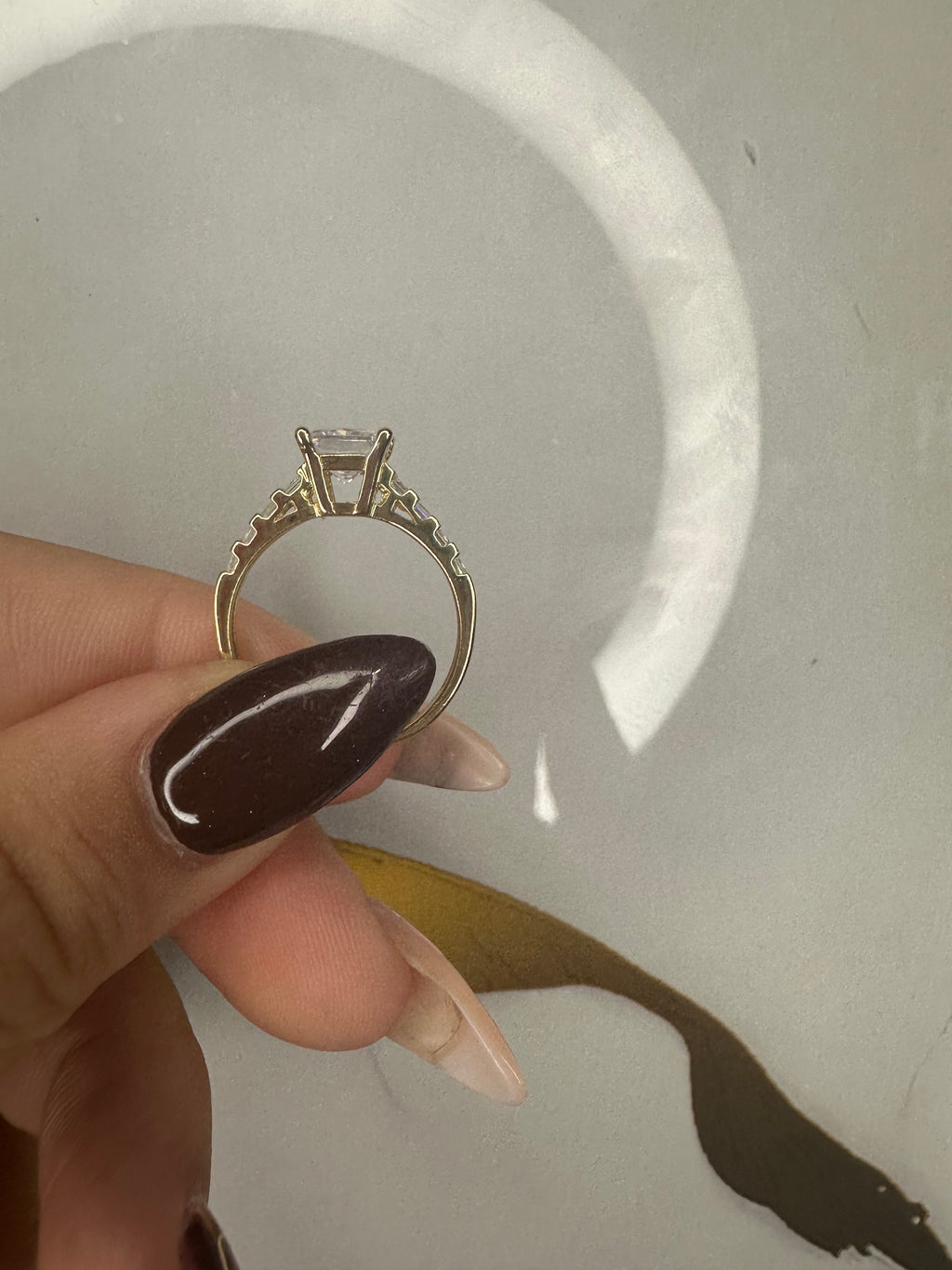 Anillo de Compromiso y Matrimonio en Oro 10K – Talla 7