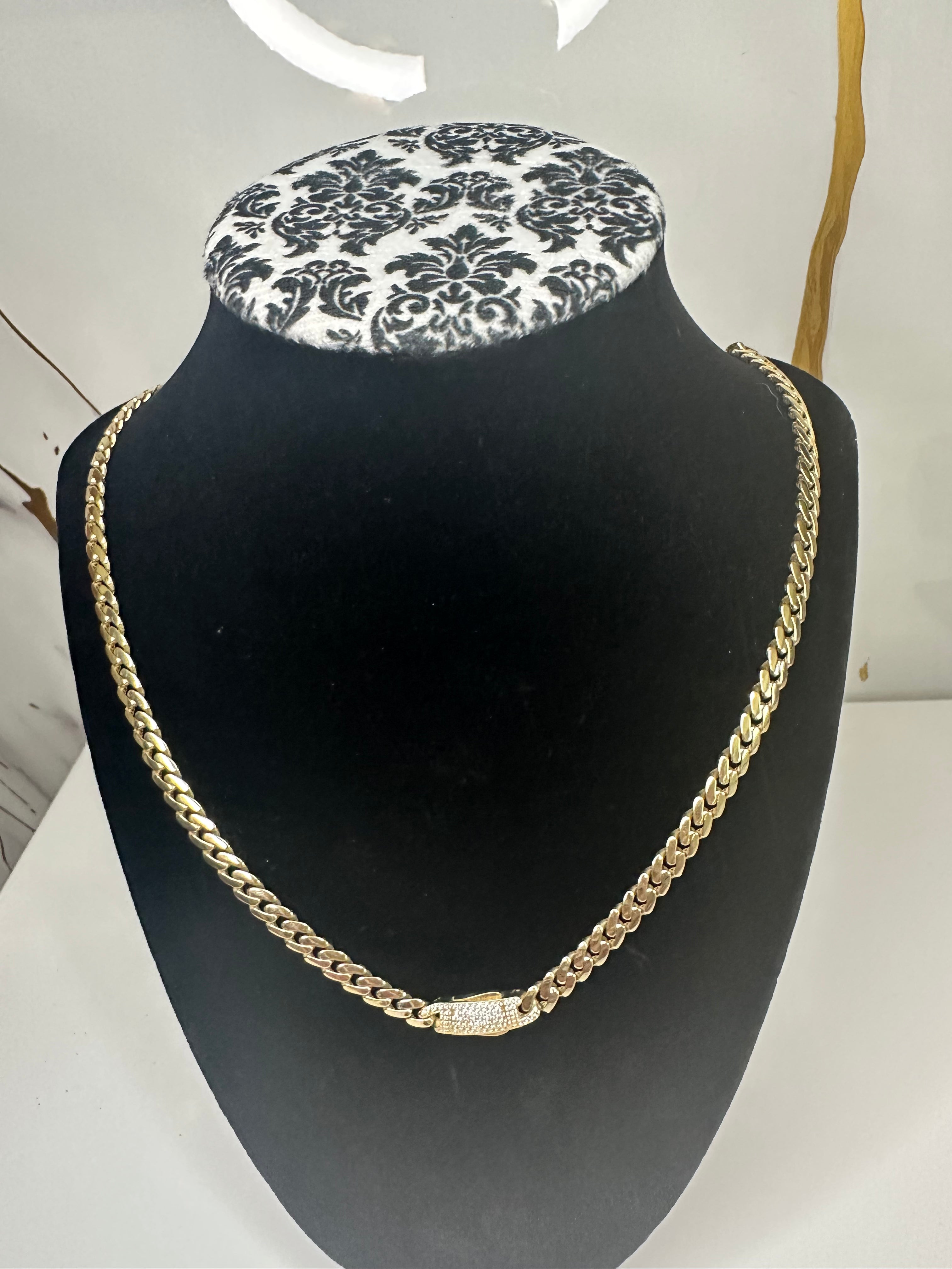 Cadena Estilo Mónaco Oro 10K - 20"