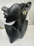 Aretes en Forma de X de Oro 10K
