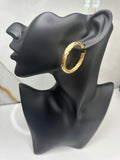 Argollas Grande Torcidas de Oro 14K