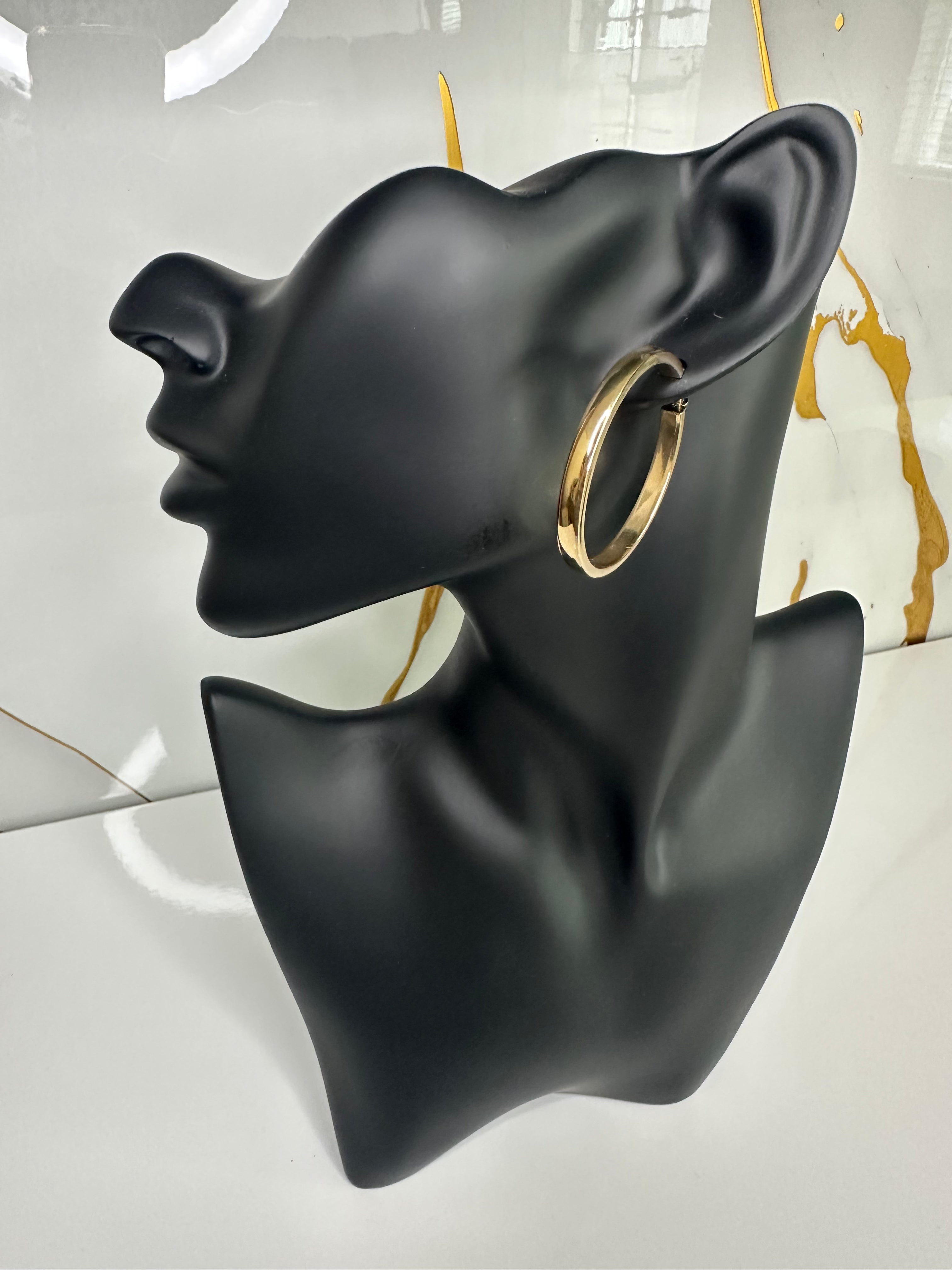 Argollas Grandes Lisas - 14K