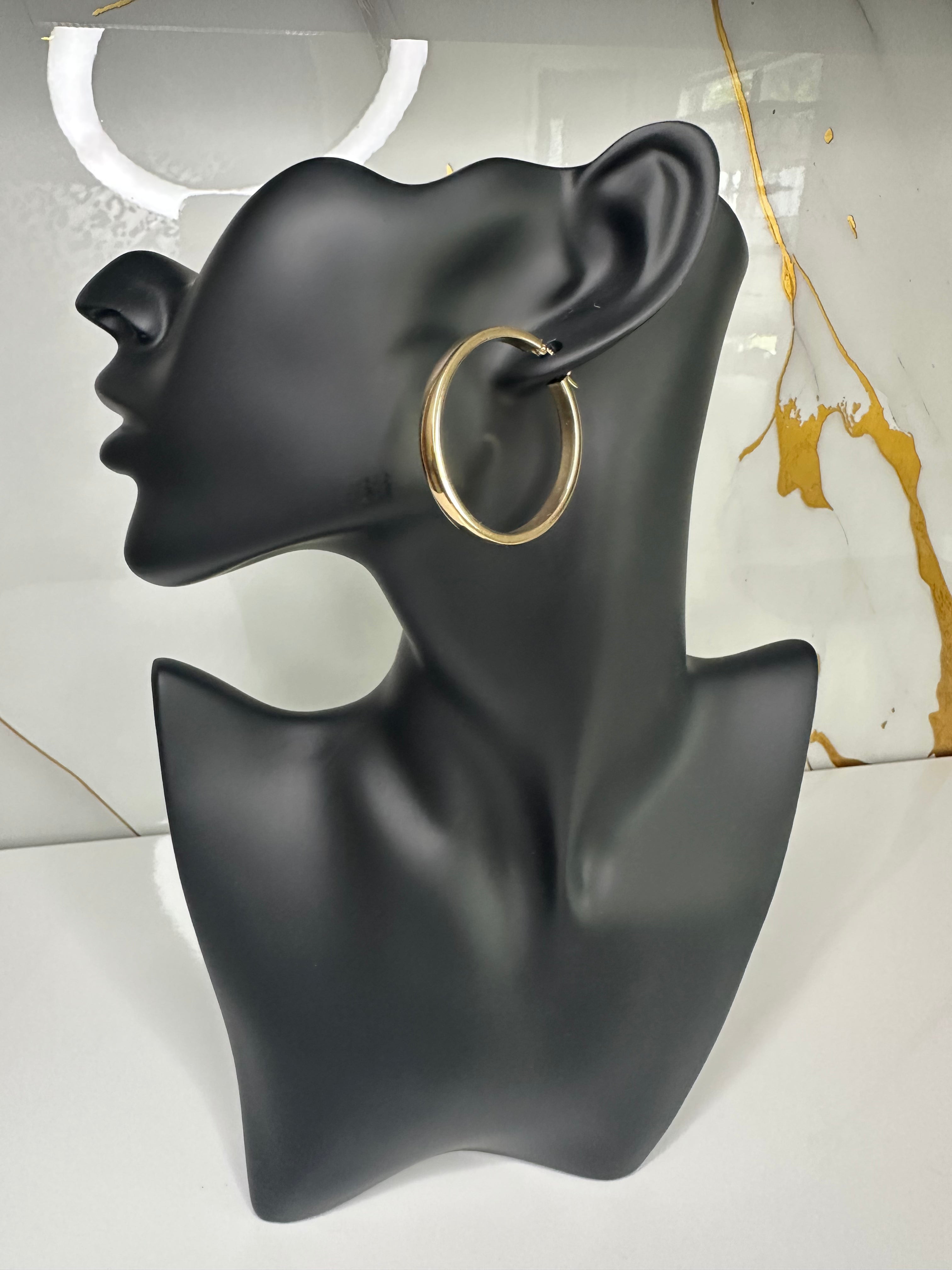 Argollas Grandes Lisas - 14K