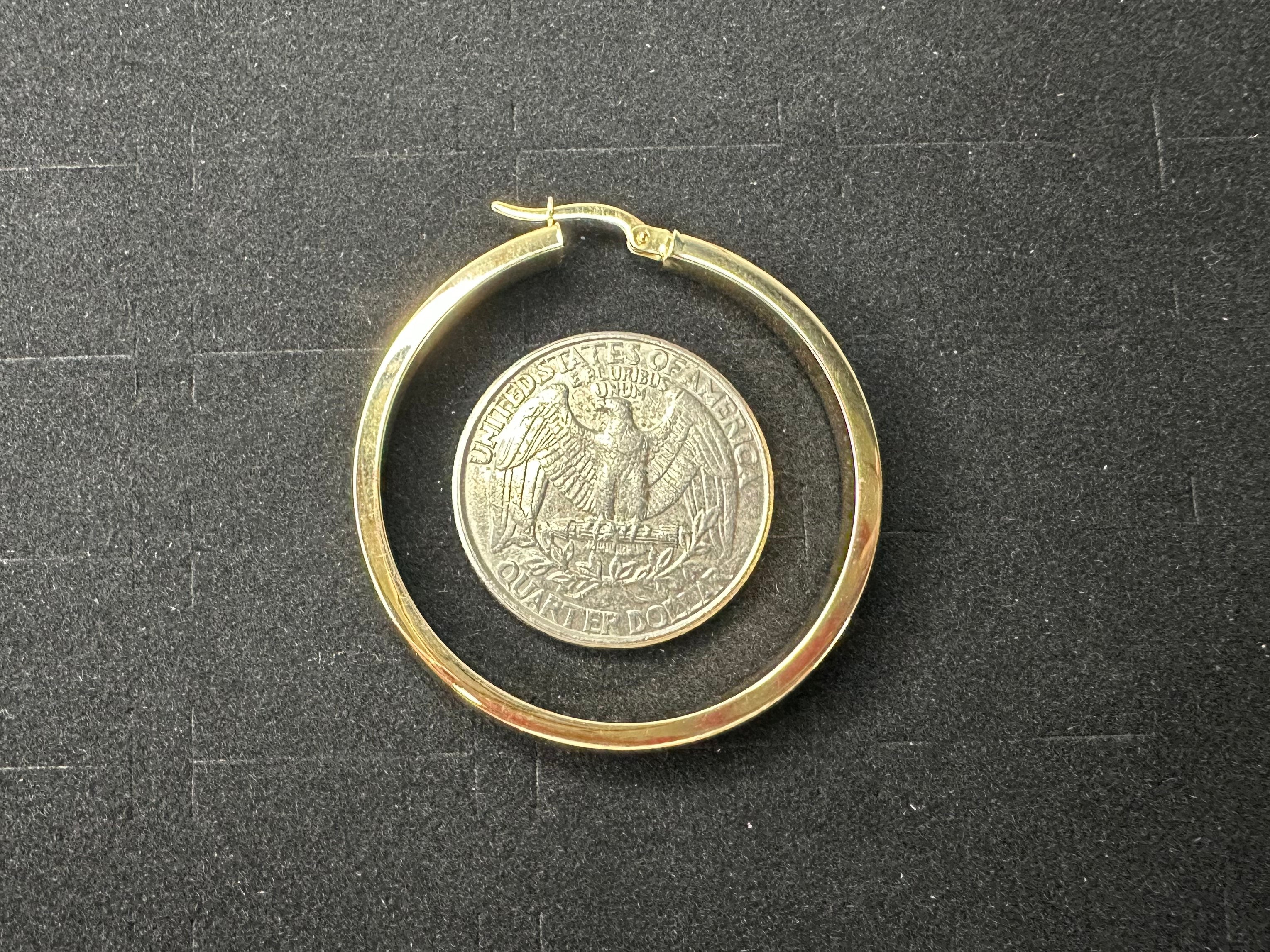 Argollas Grandes Lisas - 14K