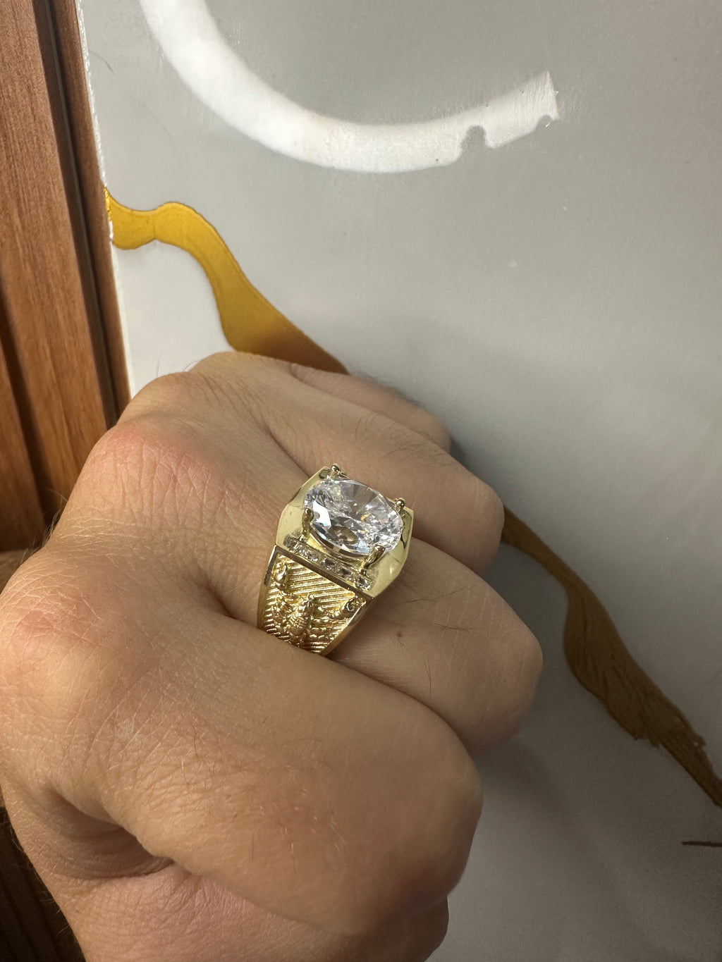 Anillo para Hombre con Alacranes – Oro 10K | Talla 11