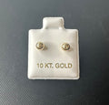 Aretes Dormilonas para Bebé – Oro 10K