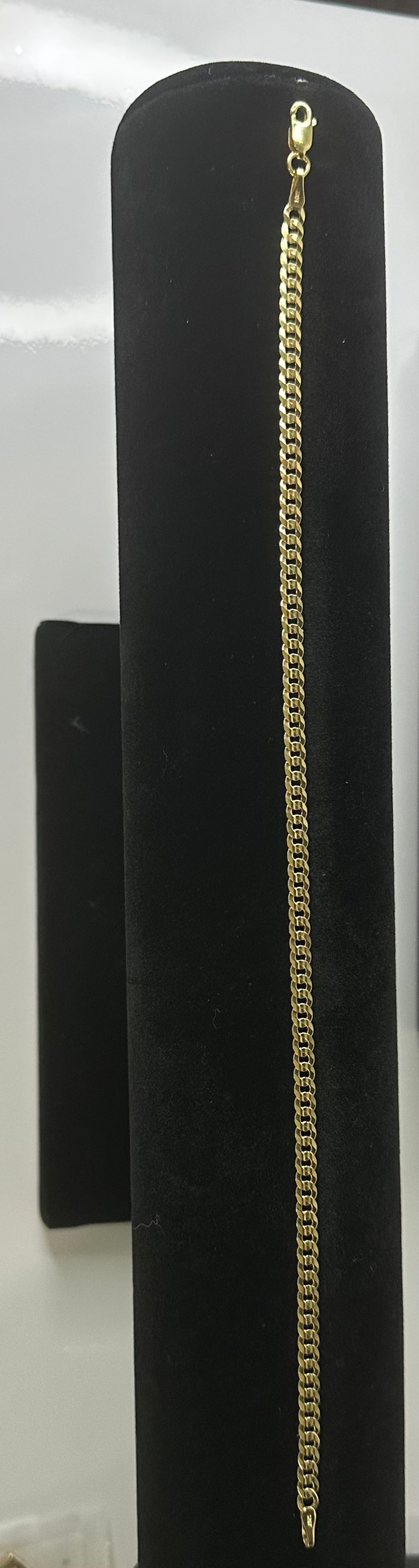 Tobillera Corte Brillo - Oro 10k, 10"