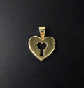 Dije Corazón con Cerradura – Oro 10k