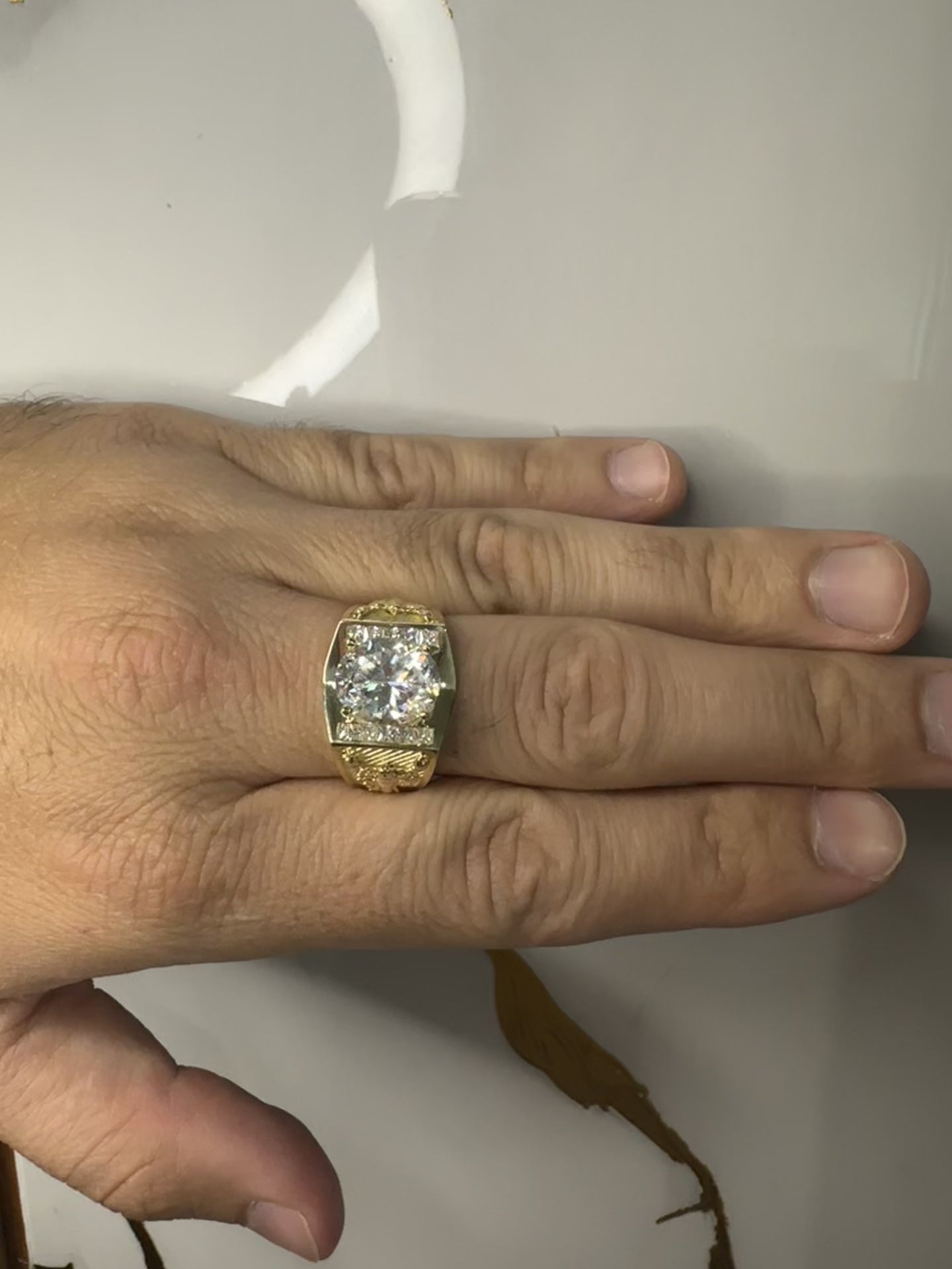 Anillo para Hombre con Alacranes – Oro 10K | Talla 11