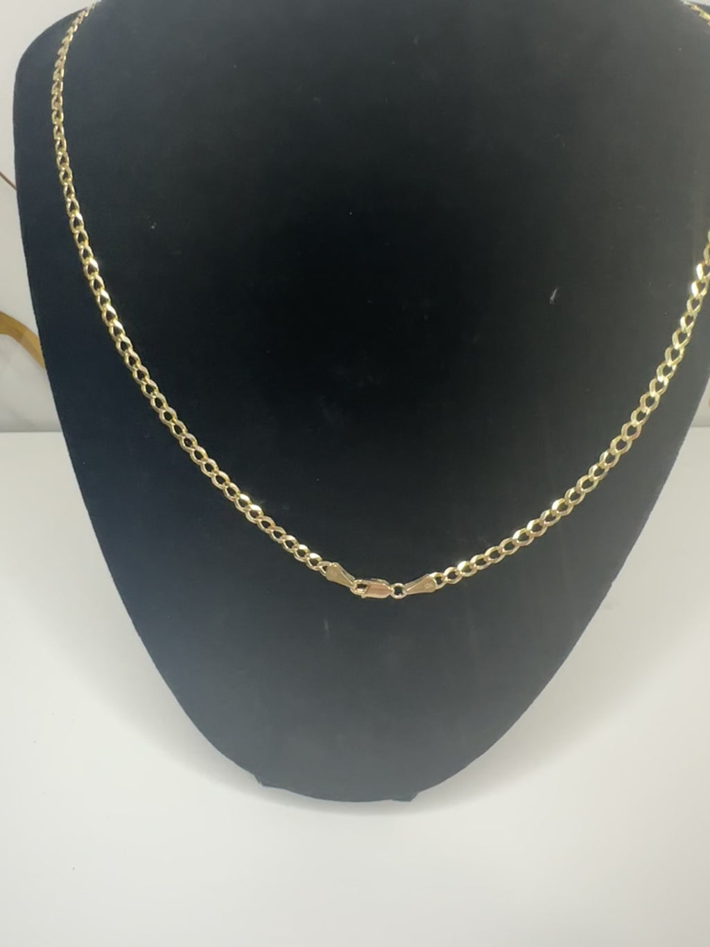 Cadena Corte Brillo Oro 10K - 20"